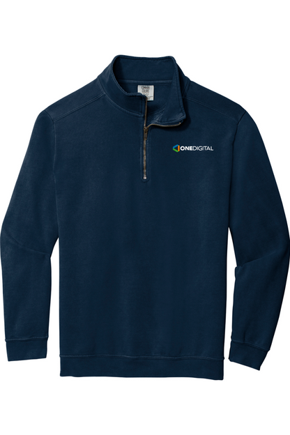 One Digital Comfort Colors Ring Spun 1/4-Zip Sweatshirt - Unisex