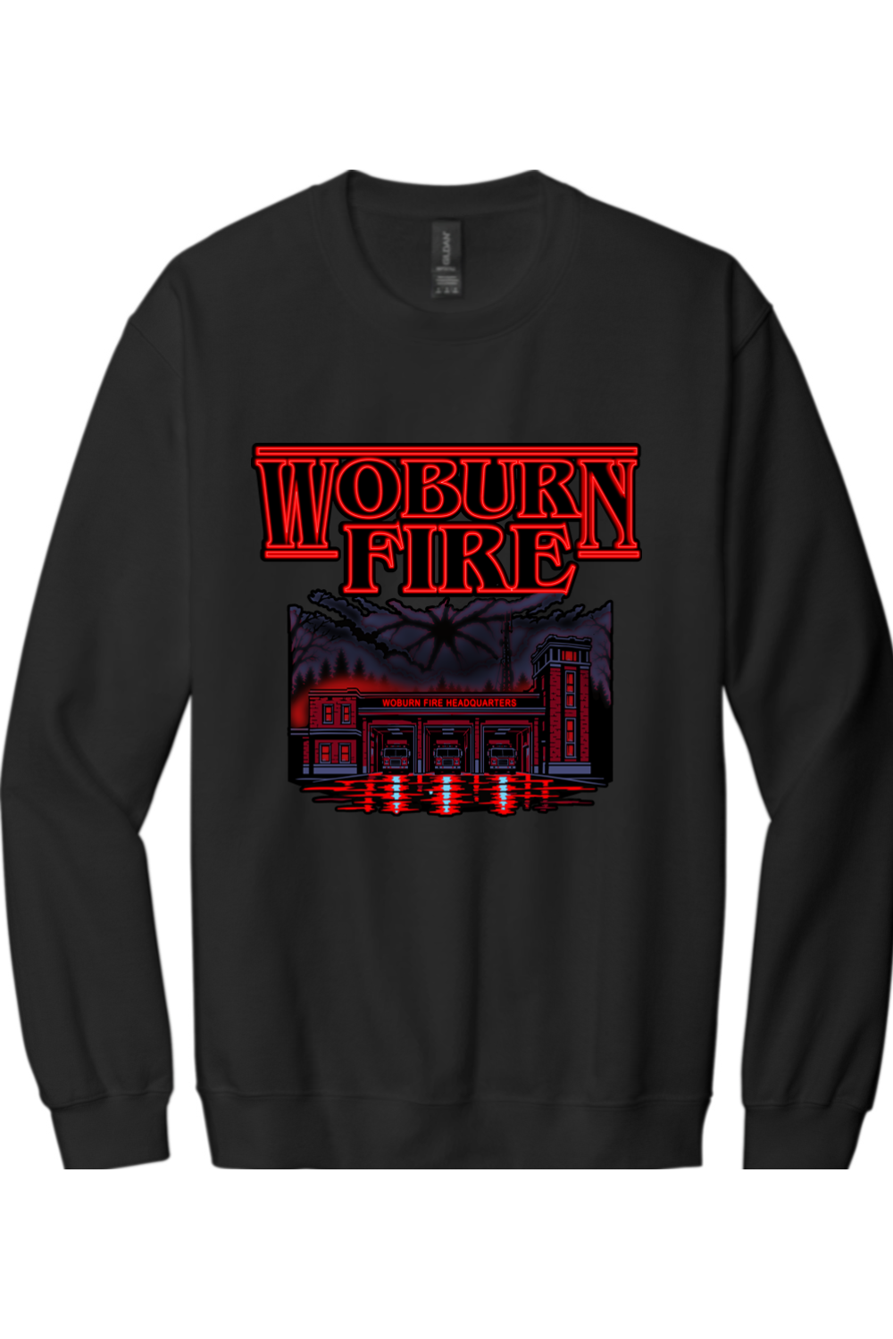 Woburn Fire Halloween 2026 (front print only) Standard Fleece Crewneck  - Men's