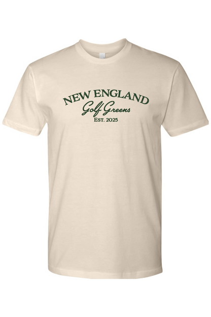 New England Golf Greens - Design One - Cotton T-Shirt - Adult Unisex