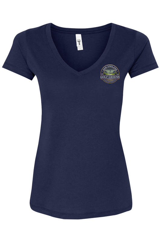 New England Golf Greens Cotton Blend V-Neck - Women's