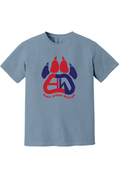 Hurld Wyman Wildcats Full Front Comfort Color Unisex T-Shirt