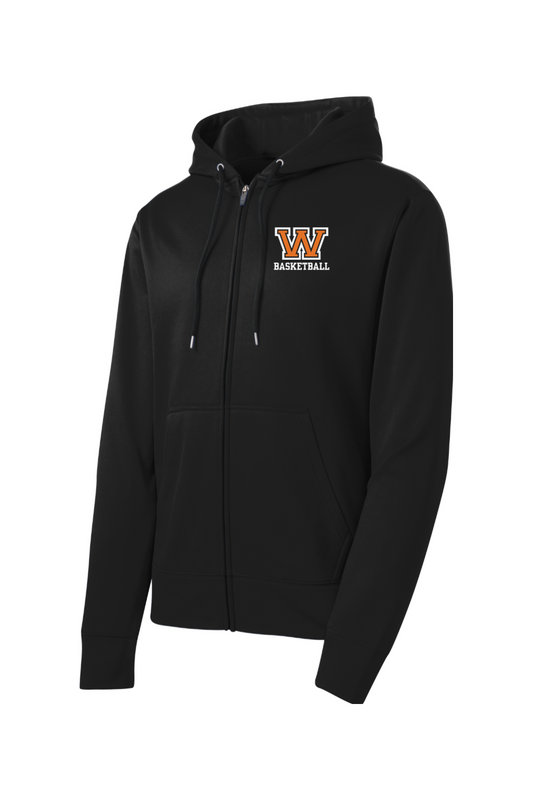 Woburn Basketball Coach Sport-Wick® Fleece Full-Zip Hooded Jacket - Men's