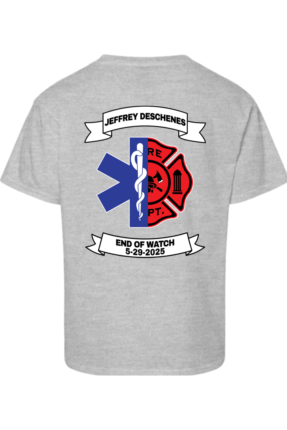 NAFD Jeffrey Deschenes End of Watch Cotton T-Shirt - Youth