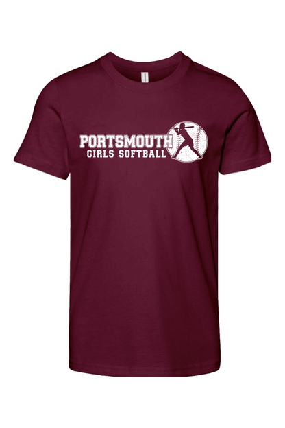 Portsmouth Girls Softball Cotton T-Shirt - Kid's