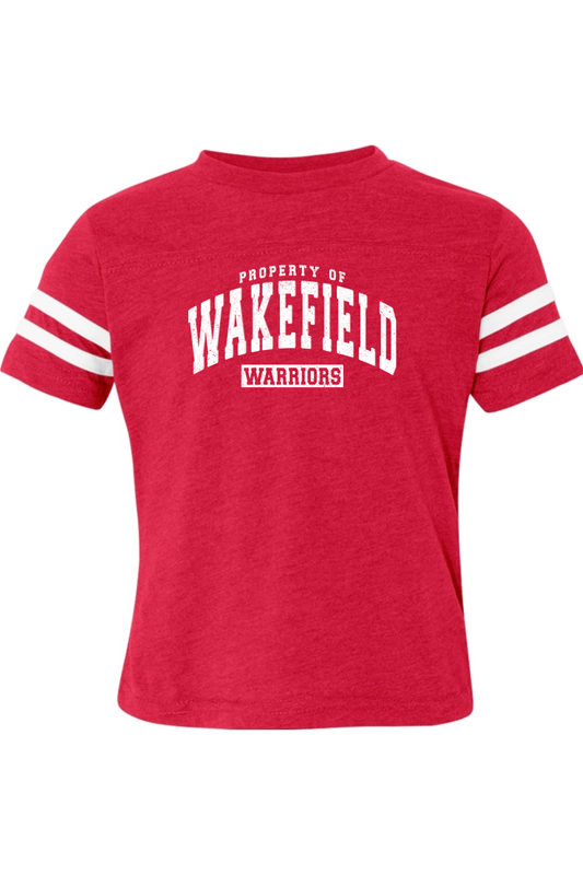 Property of Wakefield Warriors Football Jersey T-Shirt - Toddler
