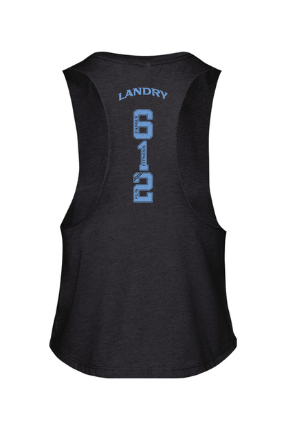 Resilience Landry Day '26 Blue/White Racerback Cropped Tank - Women's