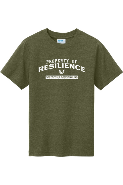 Property of Resilience Strength & Conditioning Tri-Blend T-Shirts - Youth