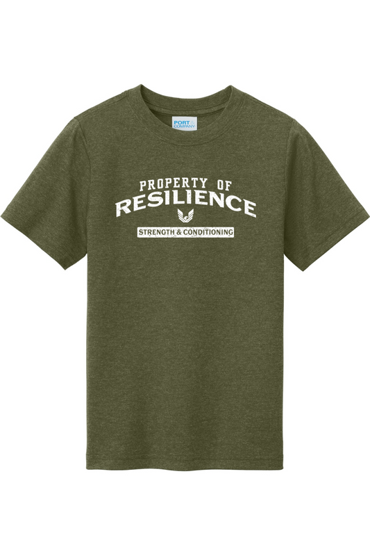 Property of Resilience Strength & Conditioning Tri-Blend T-Shirts - Youth