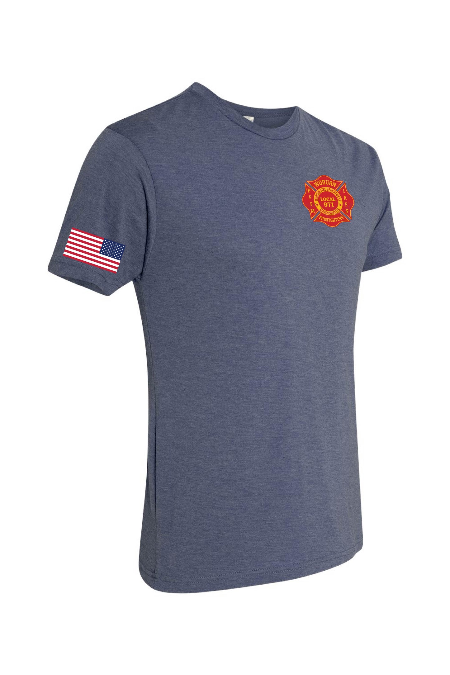 Woburn Local 971 Logo Tri-blend T-shirt - Unisex