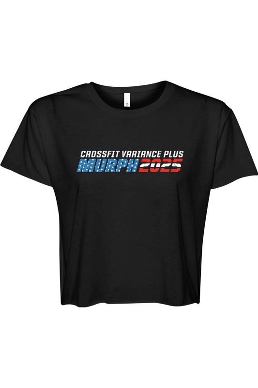 Crossfit Variance Plus Murph Challenge 25 Cotton Blend Crop T-Shirt - Women's