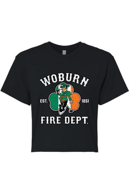 Woburn Fire Dept. Cotton/Poly Women's Cropped Top