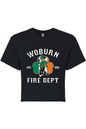 Woburn Fire Dept. Cotton/Poly Women's Cropped Top