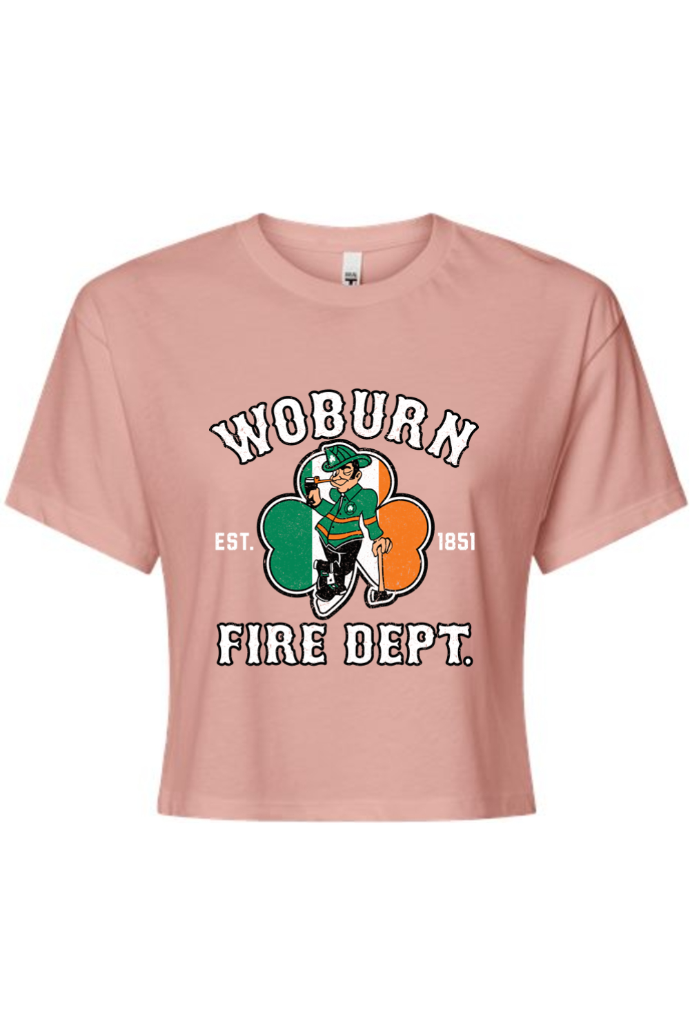 Woburn Fire Dept. Cotton/Poly Women's Cropped Top