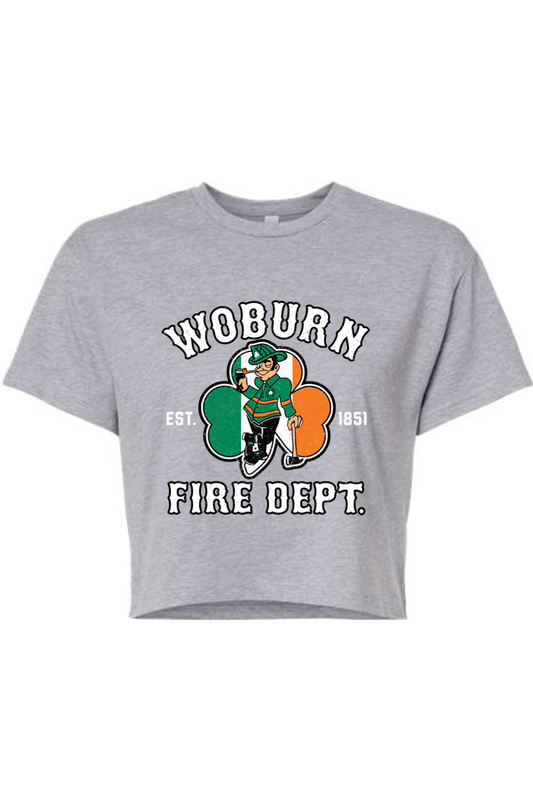 Woburn Fire Dept. Cotton/Poly Women's Cropped Top