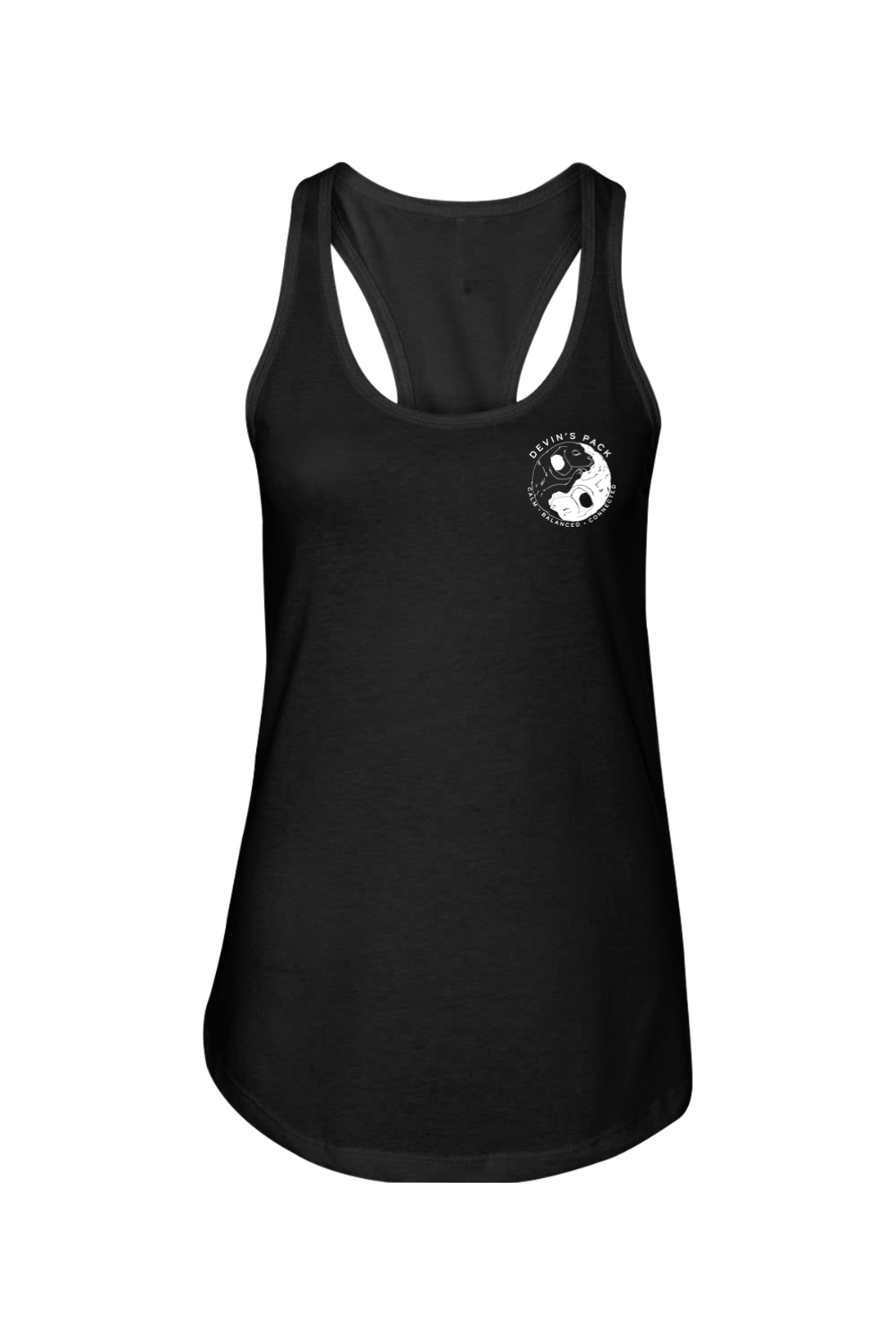 Devins Pack Circle Logo Women's Jersey Racerback Tank