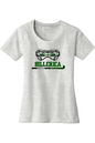 Billerica Field Hockey Ladies PosiCharge Tri-Blend Wicking Scoop Neck Raglan Tee