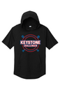 Keystone Challenger Patriotic Tri-Blend Wicking Short Sleeve Hoodie
