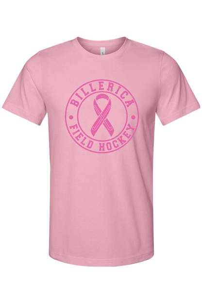 Billerica Field Hockey Breast Cancer Awareness - Cotton T-Shirt - Adult