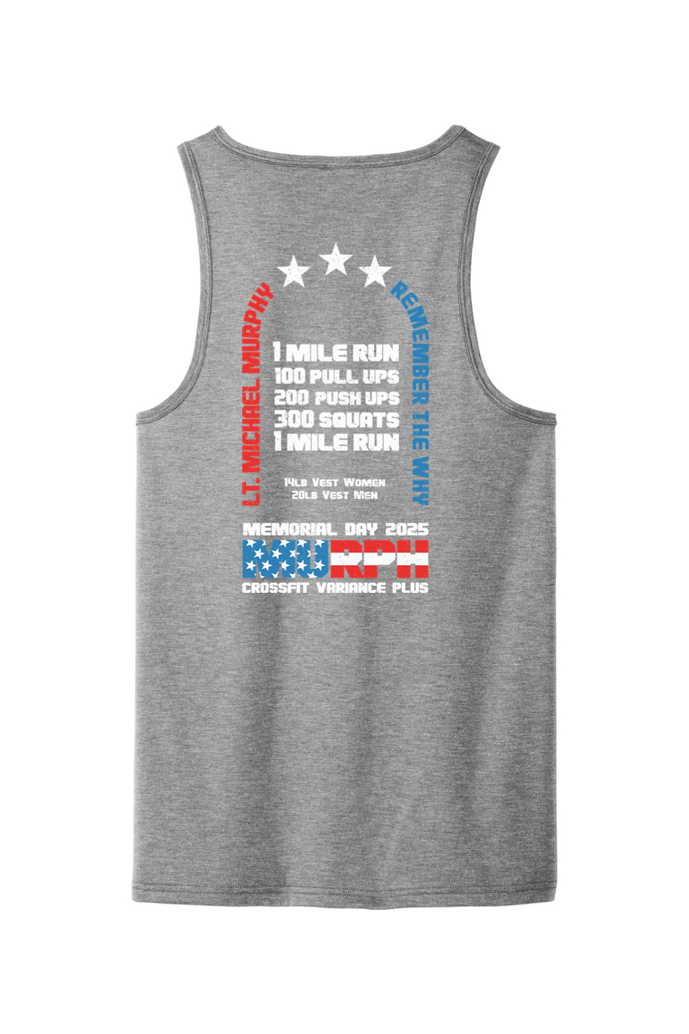 Crossfit Variance Plus Murph Callenge 25 Triblend Tank - Unisex
