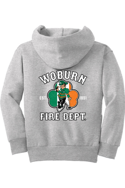 Woburn Fire Dept. Youth Fleece Pullover Hooded Sweatshirt