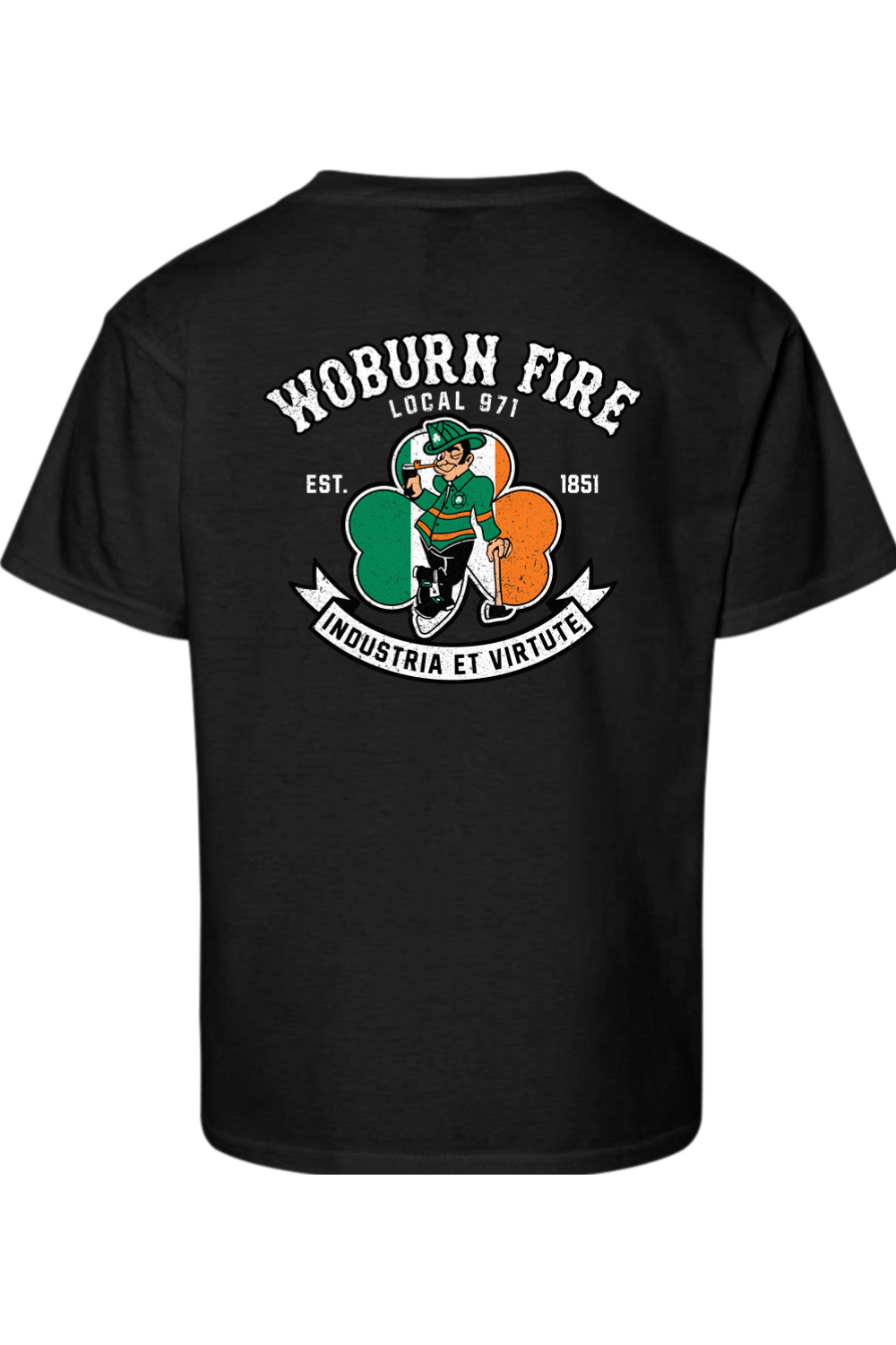 Local 971 Woburn Fire Dept. 100% Cotton Fitted Youth T-Shirt