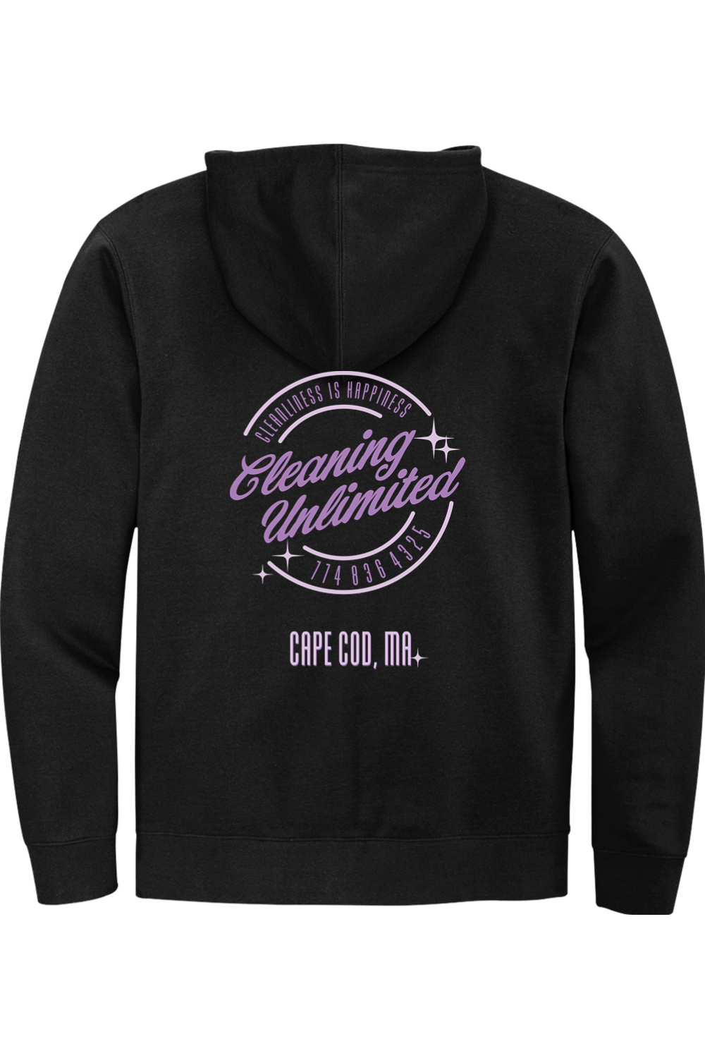 Cleaning Unlimited 2025 Purple Full Zip Hoodie - Unisex
