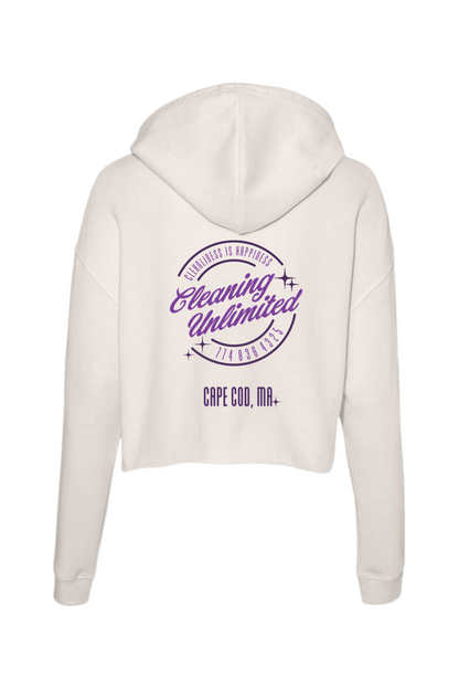 Cleaning Unlimited 2025 Purple Cropped Hoodie - Women's