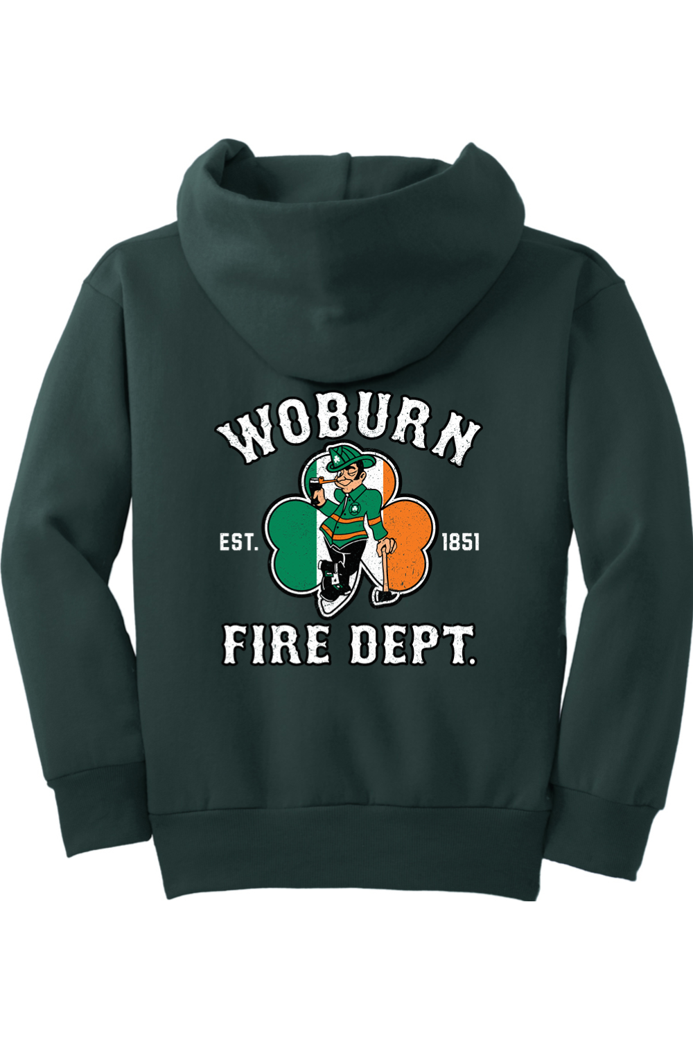Woburn Fire Dept. Youth Fleece Pullover Hooded Sweatshirt