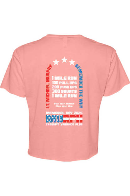Crossfit Variance Plus Murph Challenge 25 Cotton Blend Crop T-Shirt - Women's