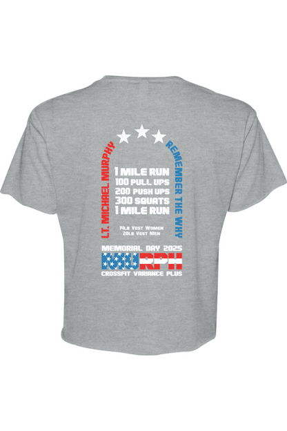 Crossfit Variance Plus Murph Challenge 25 Cotton Blend Crop T-Shirt - Women's