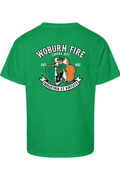 Local 971 Woburn Fire Dept. 100% Cotton Fitted Youth T-Shirt