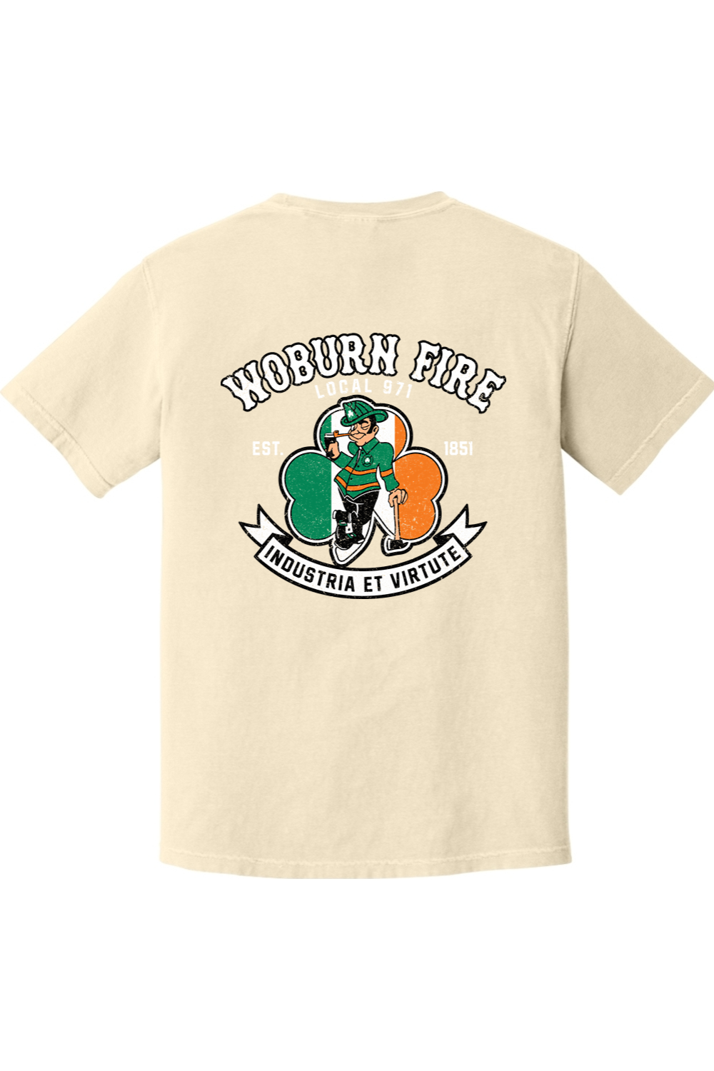 Local 971 Woburn Fire Dept. 100% Cotton Soft-Washed T-Shirt - Unisex Adult