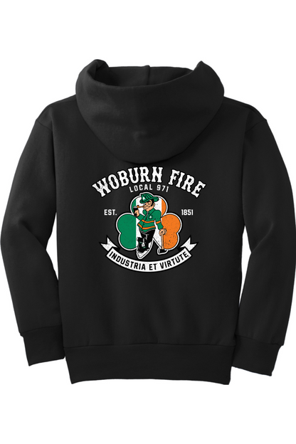 Local 971 Woburn Fire Dept. Youth Fleece Pullover Hooded Sweatshirt