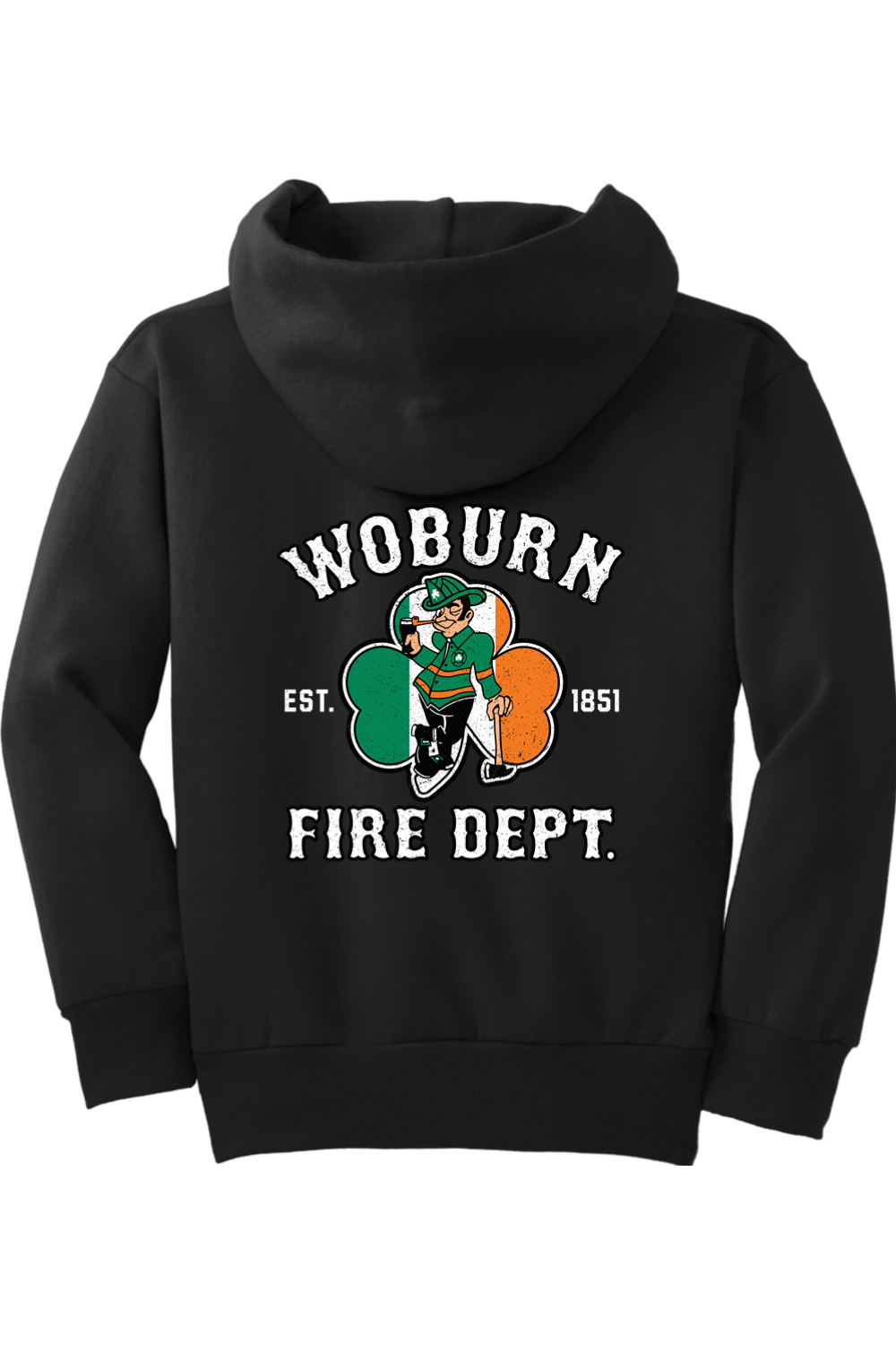 Woburn Fire Dept. Youth Fleece Pullover Hooded Sweatshirt