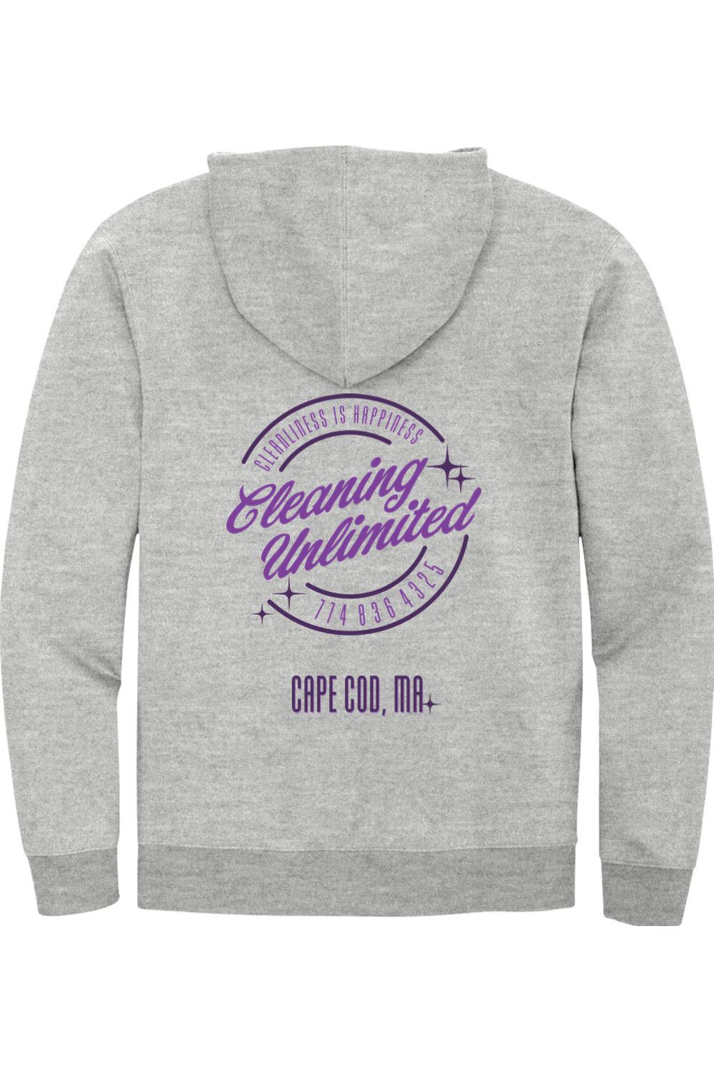 Cleaning Unlimited 2025 Purple Full Zip Hoodie - Unisex