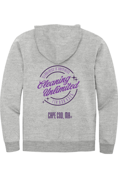 Cleaning Unlimited 2025 Purple Full Zip Hoodie - Unisex
