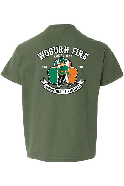 Local 971 Woburn Fire Dept. 100% Cotton Fitted Youth T-Shirt