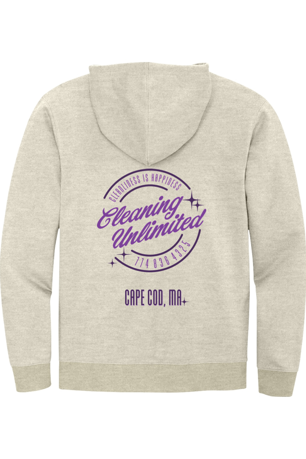 Cleaning Unlimited 2025 Purple Full Zip Hoodie - Unisex