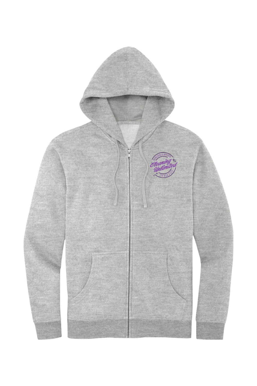 Cleaning Unlimited 2025 Purple Full Zip Hoodie - Unisex