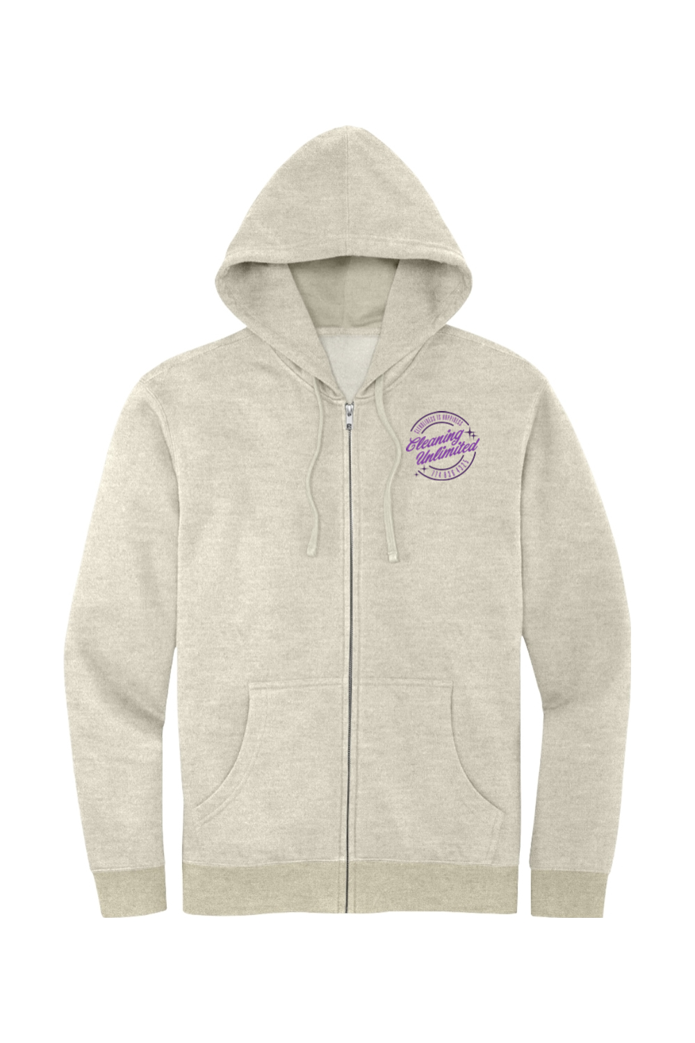 Cleaning Unlimited 2025 Purple Full Zip Hoodie - Unisex