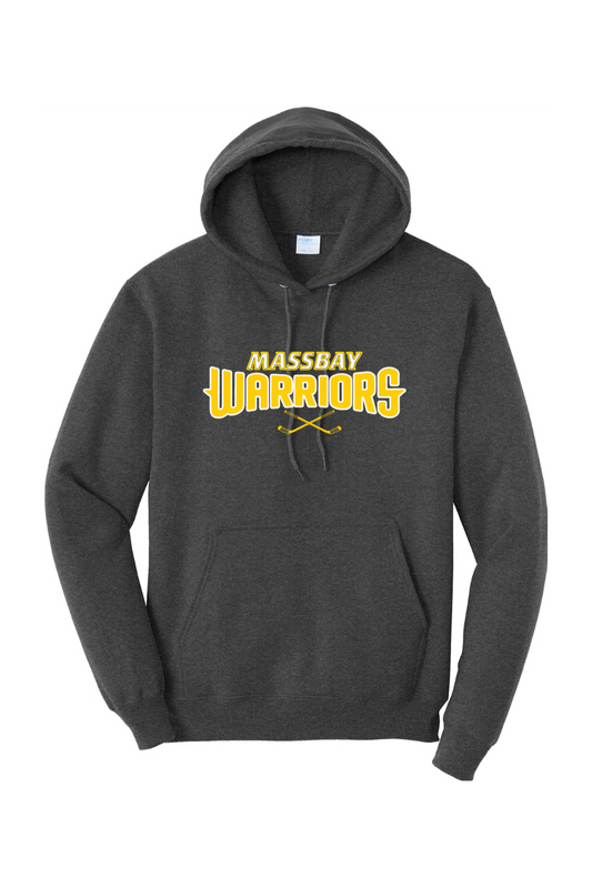 MassBay Warriors Crossed Sticks Hoodie - Adult Unisex
