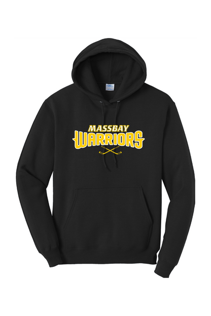 MassBay Warriors Crossed Sticks Hoodie - Adult Unisex