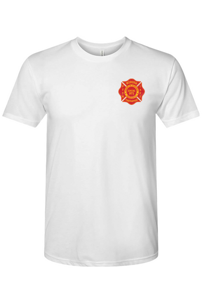 Woburn Local 971 Logo Tri-blend T-shirt - Unisex