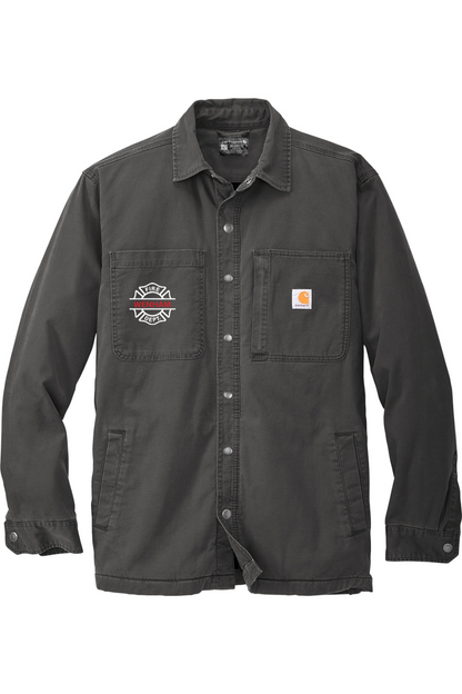Wenham Fire Dept Carhartt Rugged Flex Fleece-Lined Shirt Jacket