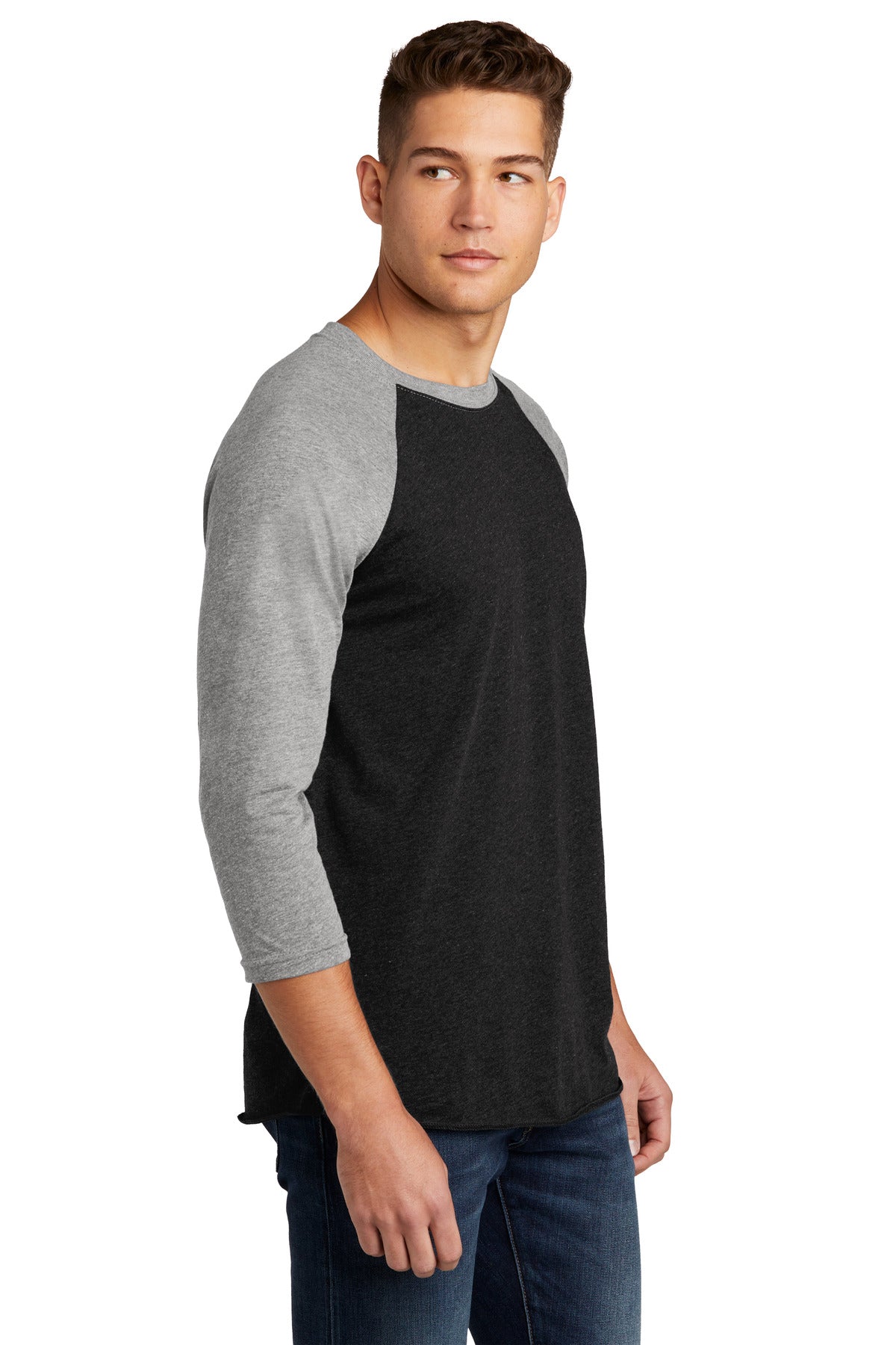 Next Level Apparel Unisex Tri-Blend 3/4-Sleeve Raglan Tee. NL6051