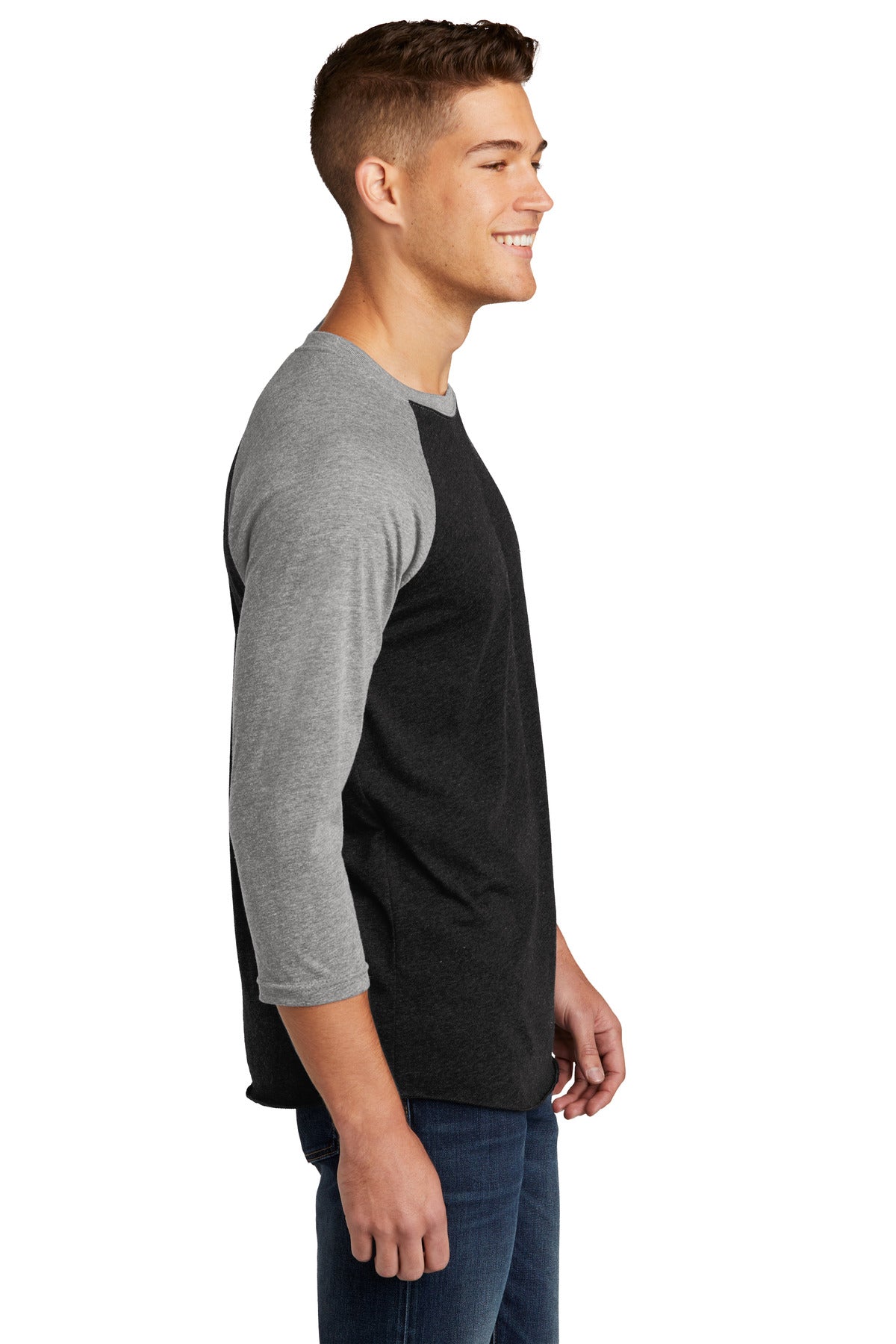 Next Level Apparel Unisex Tri-Blend 3/4-Sleeve Raglan Tee. NL6051