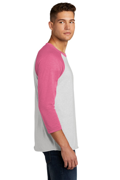Next Level Apparel Unisex Tri-Blend 3/4-Sleeve Raglan Tee. NL6051