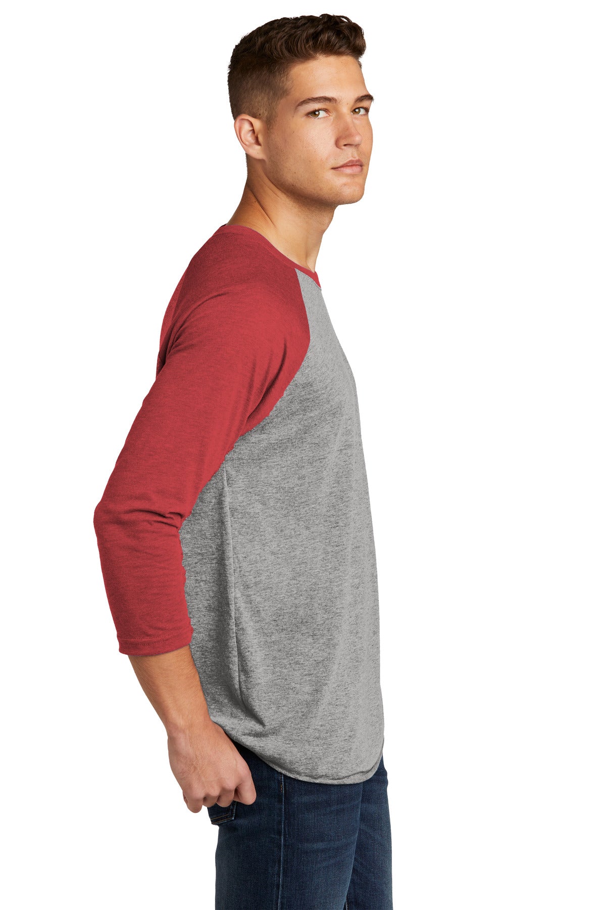 Next Level Apparel Unisex Tri-Blend 3/4-Sleeve Raglan Tee. NL6051