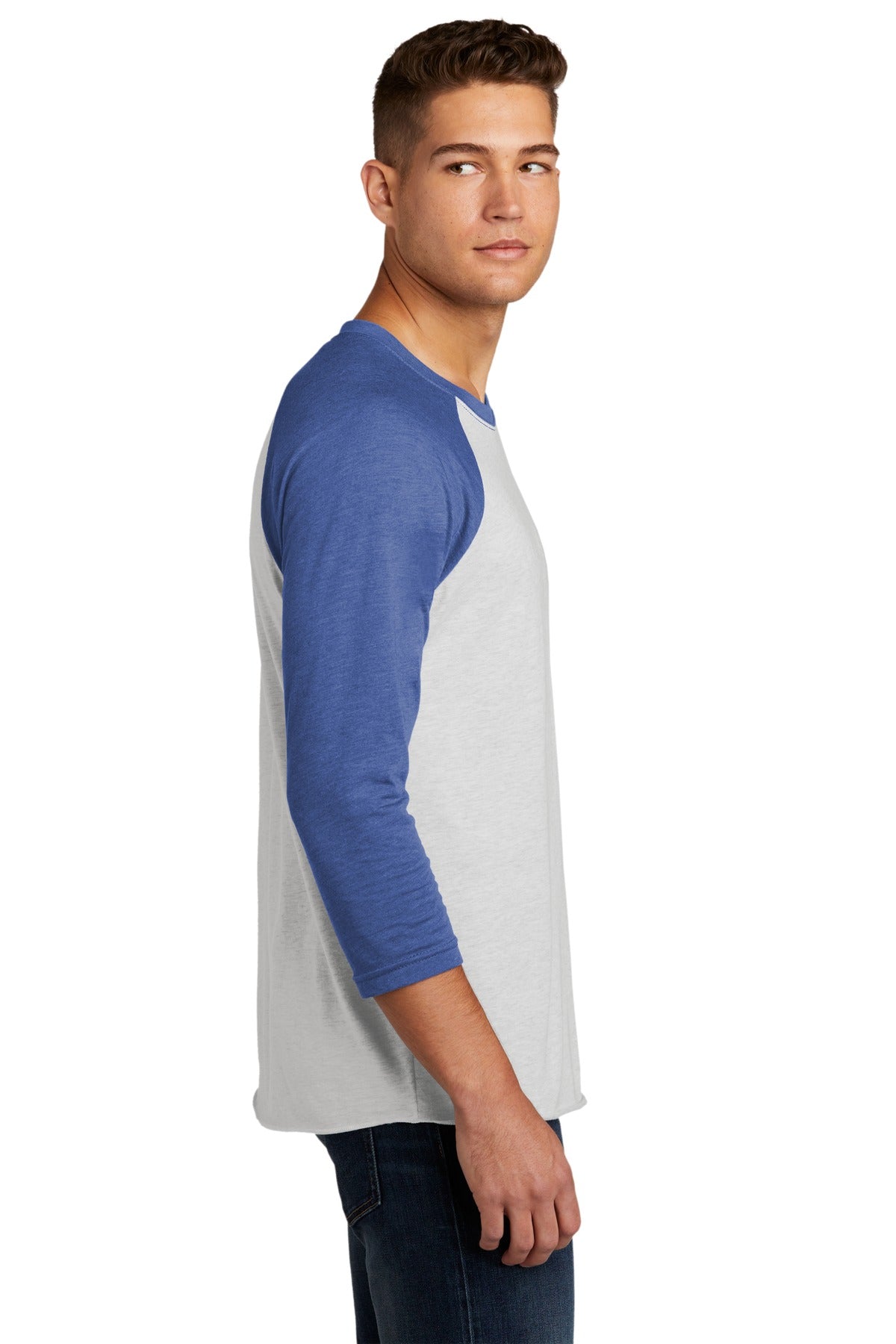 Next Level Apparel Unisex Tri-Blend 3/4-Sleeve Raglan Tee. NL6051