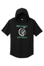 Billerica Softball Tri-Blend Wicking Short Sleeve Hoodie